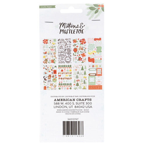 Mittens & Mistletoe Sticker Book-296/Pkg - CPMM3747 Mittens & Mistletoe Sticker Book-296/Pkg - CPMM3747