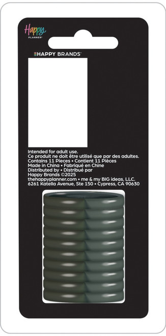 Happy Planner Medium Plastic Disc Set-Iron Iridescence - 5A0036V6-1H7Z7