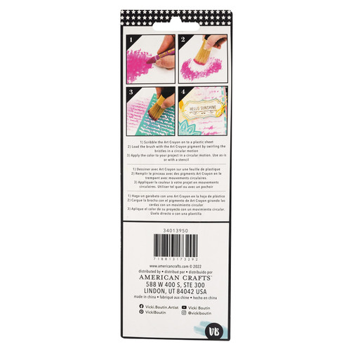 3 Pack - Vicki Boutin Print Shop Stencil Brush-1 Piece - VB013950