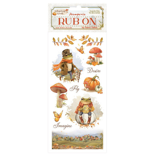 3 Pack - Stamperia Whispering Woods Rub-On 4"X8.5"-Mr Frog - 5A00374S-1H86G - 5993110047124