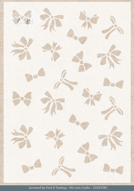 3 Pack - Find It Trading Card Deco Essentials Stencil-Golden Bows A5, Golden Whisper - 5A003CKT-1H8VY - 8718715154117