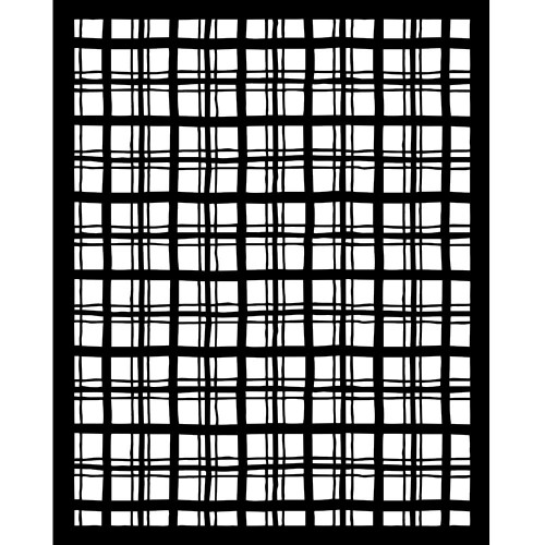 2 Pack - Stamperia Whispering Woods Stencil 7.87"X9.84" -Tartan Pattern - 5A00374J-1H851