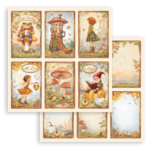 6 Pack - Stamperia Whispering Woods Double-Sided Cardstock 12"x12"-6 cards - 5A003744-1H85M - 5993110046813
