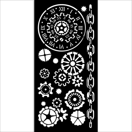 2 Pack - Stamperia Stencil Voyages Fantastiques 4.72"X9.84"-Mechanisms - 5A003748-1H866