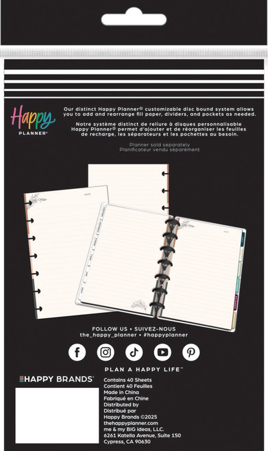 3 Pack - Happy Planner Mini Fill Paper-Modern Charm - 5A0036TZ-1H7ZV
