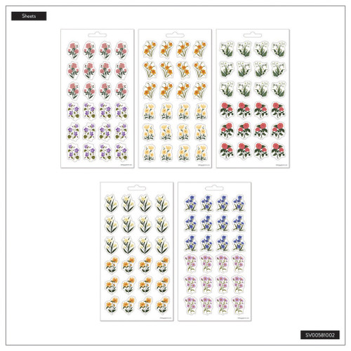 3 Pack - Happy Planner 10 Sheet Sticker Value Pack-Dark Garden - 5A0036WJ-1H7ZM