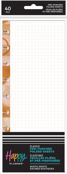 3 Pack - Happy Planner Grocery List Classic Folded Fill Paper-Rustic Roots - 5A0036VN-1H80P - 673807712263