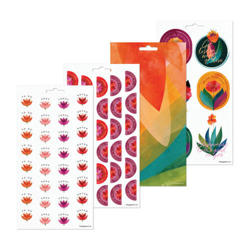 3 Pack - Happy Planner 10 Sheet Sticker Value Pack-Floral Energy - 5A0036WJ-1H81D