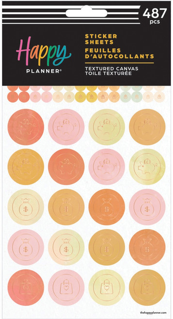 3 Pack - Happy Planner 10 Sheet Sticker Value Pack-Textured Canvas Budget - 5A0036WJ-1H811 - 673807709980