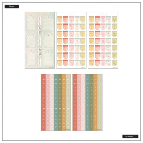 3 Pack - Happy Planner 10 Sheet Sticker Value Pack-Textured Canvas Budget - 5A0036WJ-1H811