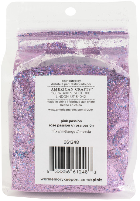 2 Pack - We R Spin It Glitter Mix 10oz-Pink Passion - WRGLMX-248