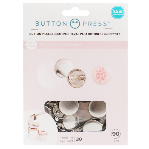 3 Pack - We R Button Press Refill Pack 30/Pkg-Small (25mm) - WR661096 - 633356610960