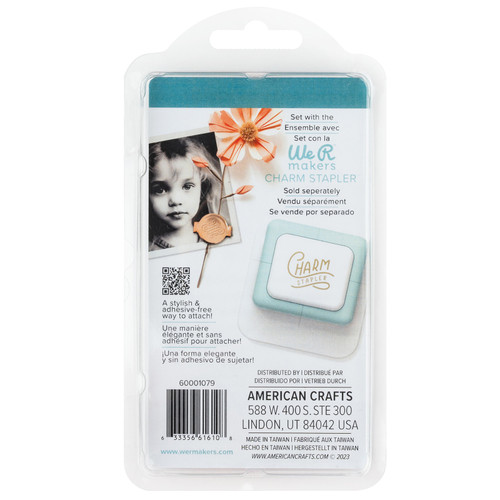 2 Pack - We R Charm Stapler Charm 12/Pkg-Metallic Multi Shape - A50023C6-G16CD