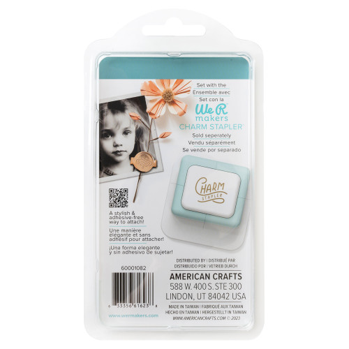 2 Pack - We R Charm Stapler Charm 12/Pkg-Multicolor Round With Design - 5A0023CG-1G6CG 2 Pack - We R Charm Stapler Charm 12/Pkg-Multicolor Round With Design - 5A0023CG-1G6CG