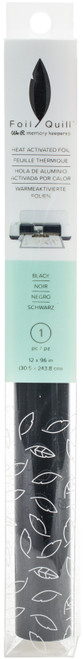 3 Pack - We R Foil Quill Foil Roll 12"X96"-Black - WR66-0636 - 633356606369