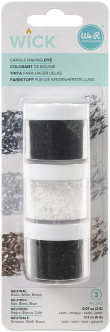 3 Pack - We R Wick Wax Dye 1oz 3/Pkg-Neutral - WRWD-341 - 633356603412
