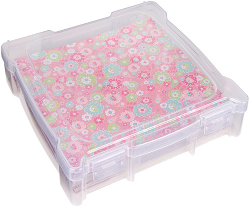 3 Pack - ArtBin Essentials Box-14.125"X13.625"X3" Translucent - 6912AB