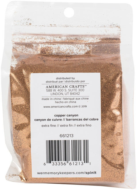 2 Pack - We R Spin It Extra Fine Glitter 10oz-Copper Canyon - WR661213