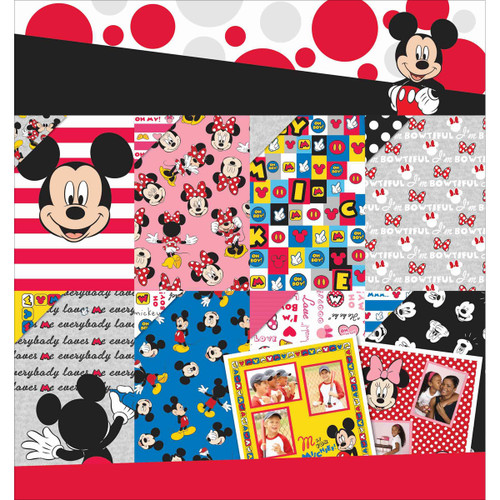 3 Pack - EK Disney Paper Pad 12"X12" 36/Pkg-Mickey & Friends 12 Designs/3ea - E5100125 - 015586931549