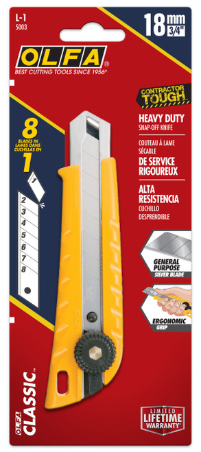 2 Pack - OLFA Ratchet Lock Utility Knife-18mm - 5003 - 091511600049