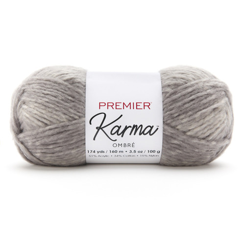 3 Pack - Premier Yarns Karma-Ultimate Gray - 5A0039FD-1H8NG - 840166872055