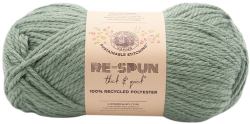 3 Pack - Lion Brand Re-Spun Thick & Quick Yarn-Spruce - 843-173 - 023032078953