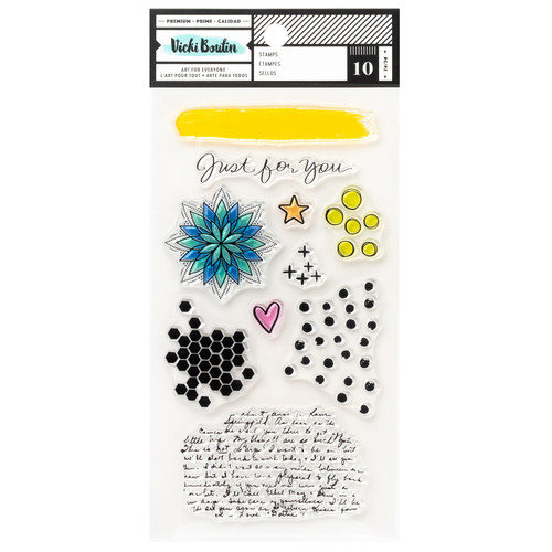 3 Pack - Vicki Boutin Mixed Media Acrylic Stamps-Art Layers - VB030504 - 765468083957