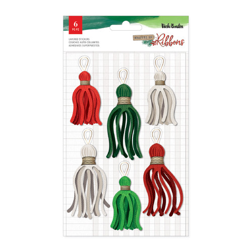 3 Pack - Vicki Boutin Wrapped In Ribbons Stickers-Layered - 5A00278P-1G9K3 - 765468088419
