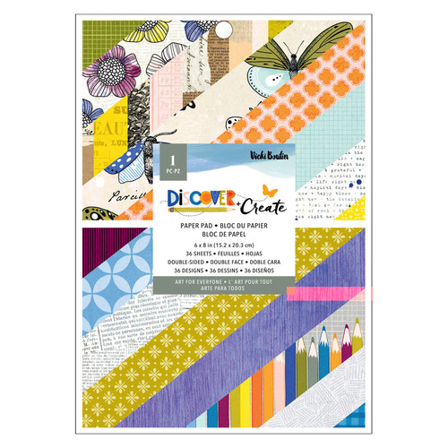 2 Pack - Vicki Boutin Discover + Create Paper Pad 6"X8"-36/Pkg - VB022144 - 765468045795