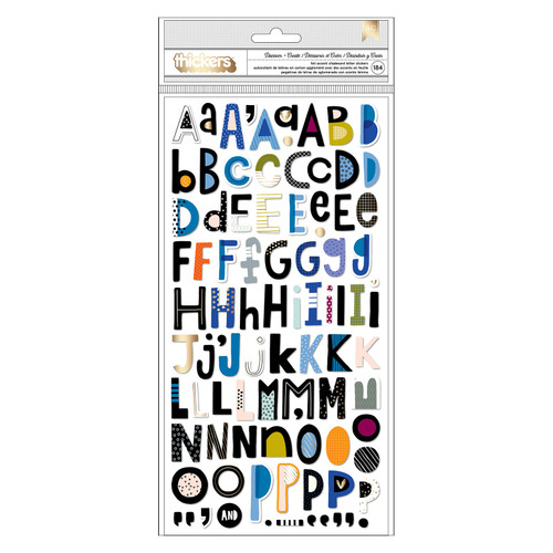3 Pack - Vicki Boutin Discover + Create Thickers Stickers 184/Pkg-Alpha W/Gold Foil - VB022155 - 765468045900