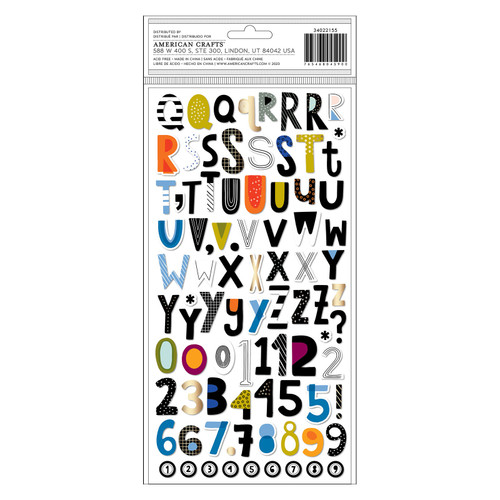 3 Pack - Vicki Boutin Discover + Create Thickers Stickers 184/Pkg-Alpha W/Gold Foil - VB022155
