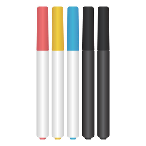 6 Pack - We R Makers Combo Wet & Dry Erase Markers 5/Pkg-Assorted - 60000608