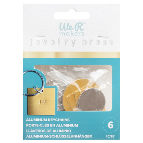 3 Pack - We R Jewelry Press Aluminum Charms 6/Pkg-Assorted Shapes - 60000644 - 633356634188 3 Pack - We R Jewelry Press Aluminum Charms 6/Pkg-Assorted Shapes - 60000644 - 633356634188