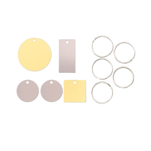 3 Pack - We R Jewelry Press Aluminum Charms 6/Pkg-Assorted Shapes - 60000644 3 Pack - We R Jewelry Press Aluminum Charms 6/Pkg-Assorted Shapes - 60000644