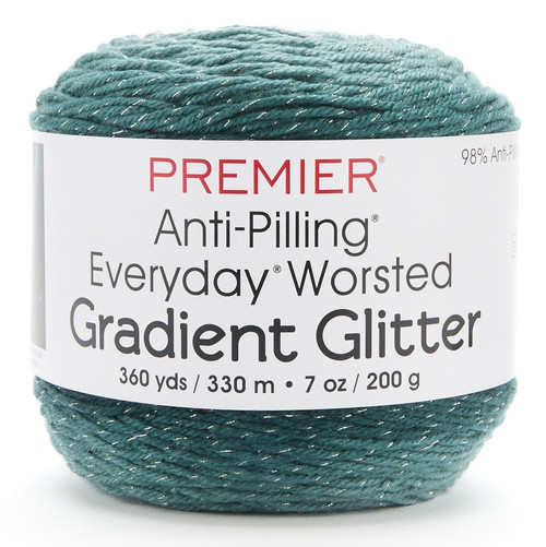 Premier Everyday Worsted Gradient Glitter Yarn-Peacock Tones - 5A003CLP-1H8XD - 840166860199