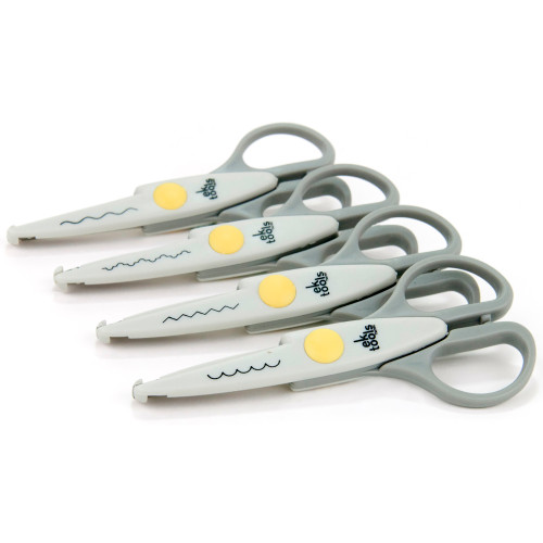 3 Pack - EK Decorative Scissors 5.5" 4/Pkg-Deckle, Wave, Scallop & Zigzag - E5420064