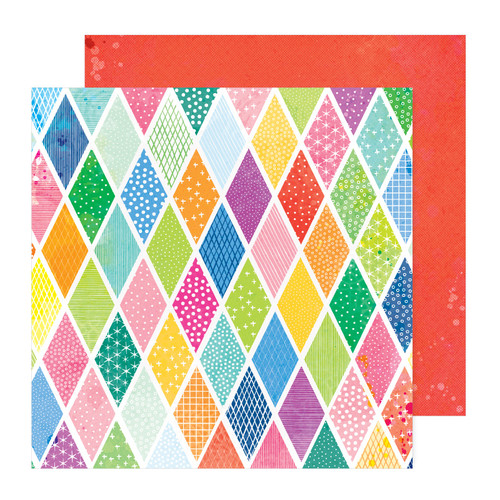 25 Pack - Vicki Boutin Bold And Bright Double-Sided Cardstock 12"X12"-Diamonds - 5A0026K4-1G912 - 765468077468