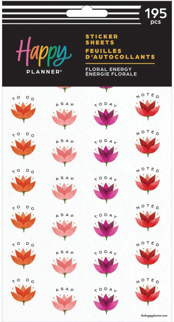 Happy Planner 10 Sheet Sticker Value Pack-Floral Energy - 5A0036WJ-1H81D - 673807709942