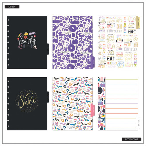Happy Planner Classic 12 Month Disc Bound Dated Planner-Fitness Icons; Jan '26 - Dec '26 - 5A0036W0-1H81N