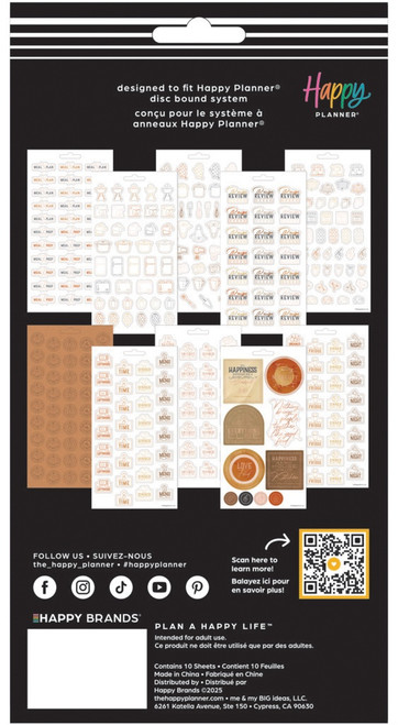 Happy Planner 10 Sheet Sticker Value Pack-Rustic Roots - 5A0036WJ-1H81L