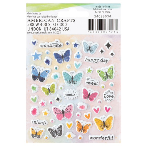 3 Pack - Vicki Boutin Bold And Bright Mini Puffy Stickers-110 Pieces - A50026JF-G1913 3 Pack - Vicki Boutin Bold And Bright Mini Puffy Stickers-110 Pieces - A50026JF-G1913
