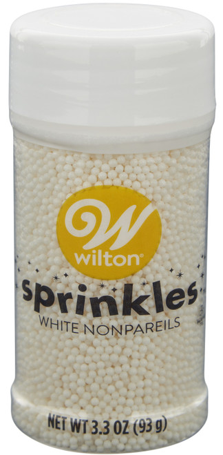 6 Pack - Wilton Nonpareil Sprinkles 3oz-White - 5A0020KJ-1G3K5 - 070896139962