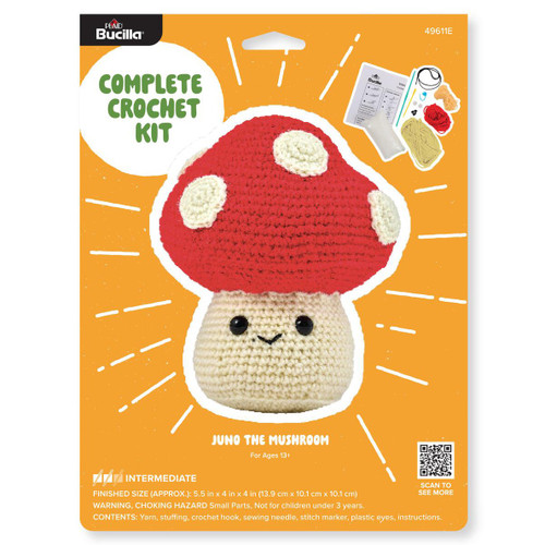 3 Pack - Bucilla Amigurumi Kit-5" - Mushroom - 5A002CT5-1GG9Q - 046109496115
