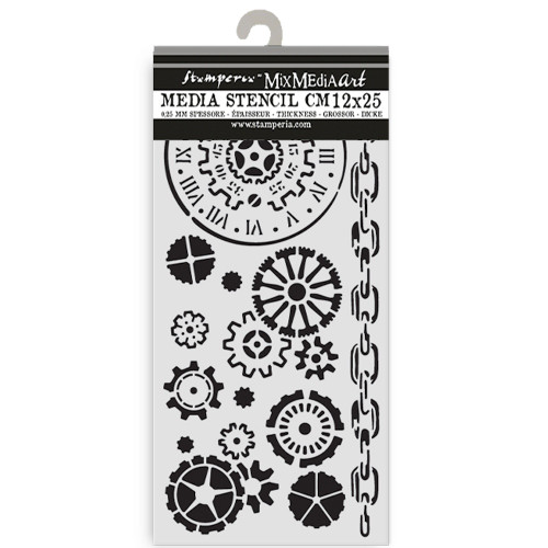 Stamperia Stencil Voyages Fantastiques 4.72"X9.84"-Mechanisms - 5A003748-1H866 - 5993110047346