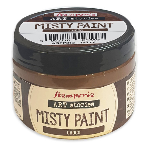 Stamperia Art Stories Misty Paint ml 150-Choco - 5A003756-1H858 - 5993110047995