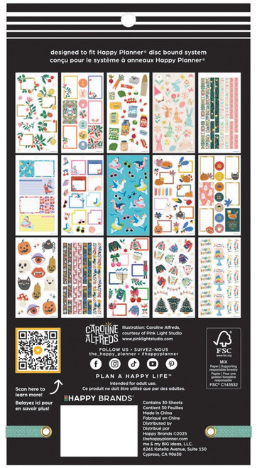 Happy Planner Big 30 Sheet Sticker Value Pack-Seasonal Year Classic - 5A0036W9-1H80B Happy Planner Big 30 Sheet Sticker Value Pack-Seasonal Year Classic - 5A0036W9-1H80B