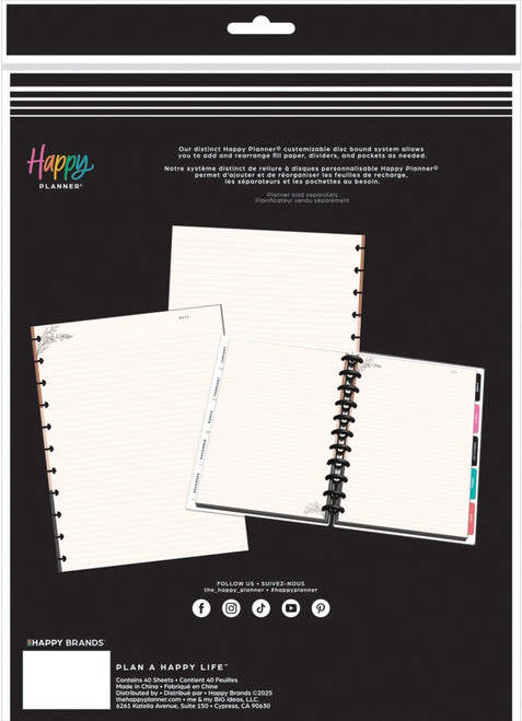 Happy Planner Big Fill Paper-Modern Charm - 5A0036TV-1H80C Happy Planner Big Fill Paper-Modern Charm - 5A0036TV-1H80C