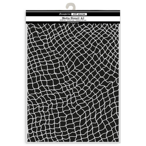 Stamperia Stencils Art Stories A3 11.7"x16.5"-Fishing net - 5A00374R-1H85K - 5993110047414