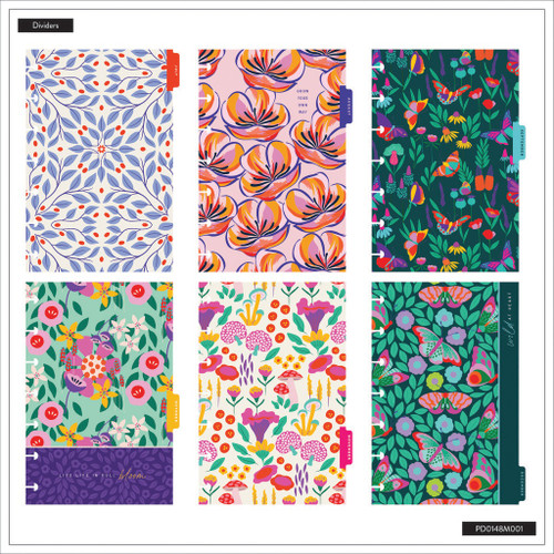 Happy Planner Skinny Mini 12 Month Disc Bound Dated Planner-INTL Flower Burst - 5A0036XF-1H80G Happy Planner Skinny Mini 12 Month Disc Bound Dated Planner-INTL Flower Burst - 5A0036XF-1H80G