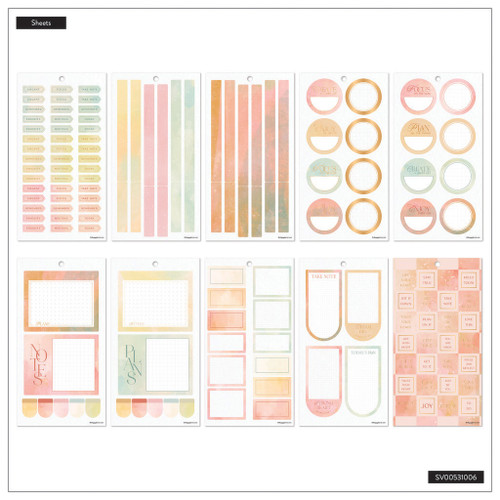 Happy Planner Big 30 Sheet Sticker Value Pack-Textured Canvas - 5A0036W9-1H80F Happy Planner Big 30 Sheet Sticker Value Pack-Textured Canvas - 5A0036W9-1H80F